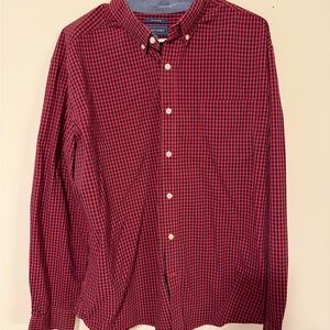 Mason James Red and Black Checkered Men's Shirt